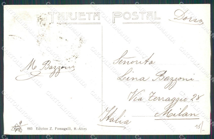 Argentina Types Ethnic Campo Ultimo Tributo postcard XP1788 – retro
