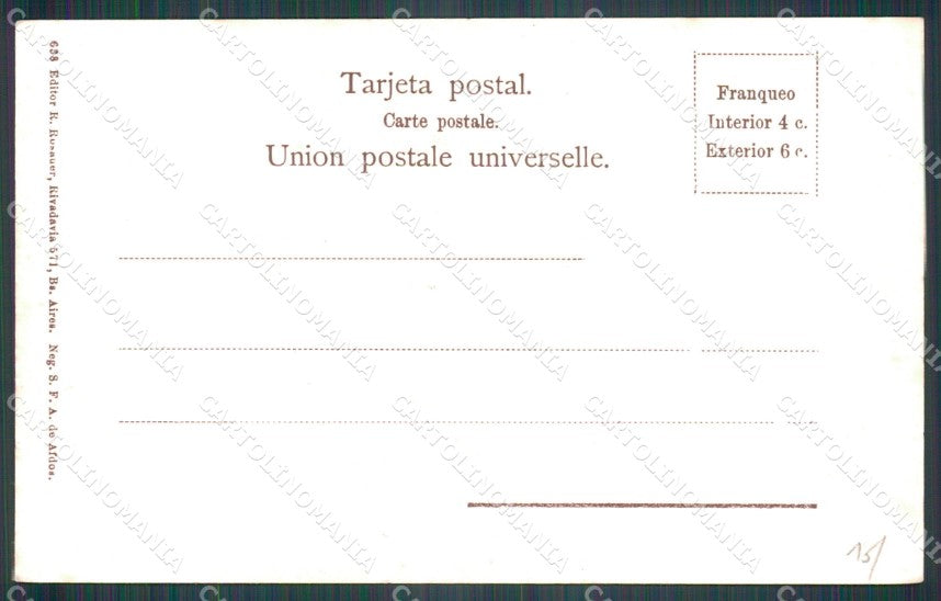 Argentina Types Ethnic Costumbres de Campo Pelando la Pava postcard XP1795 – retro