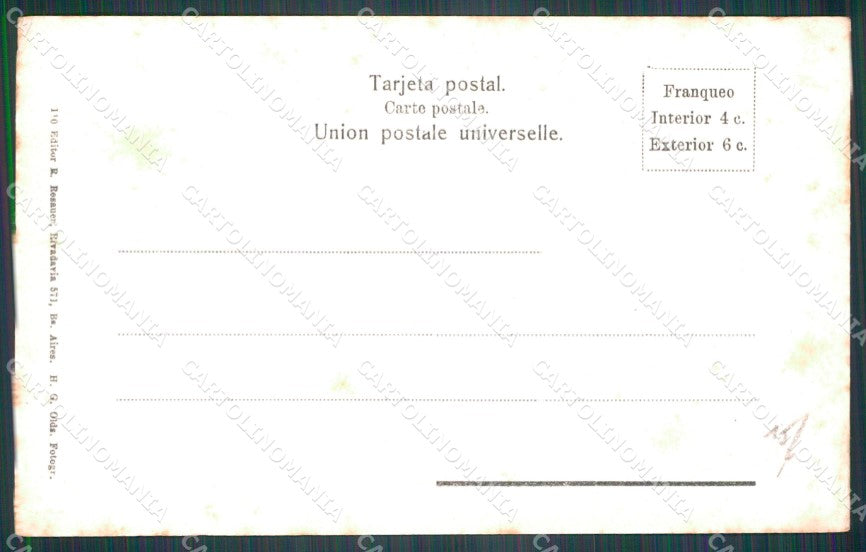 Argentina Types Ethnic Gran Chaco Toldo y Familia Tobas postcard XP1819 – retro