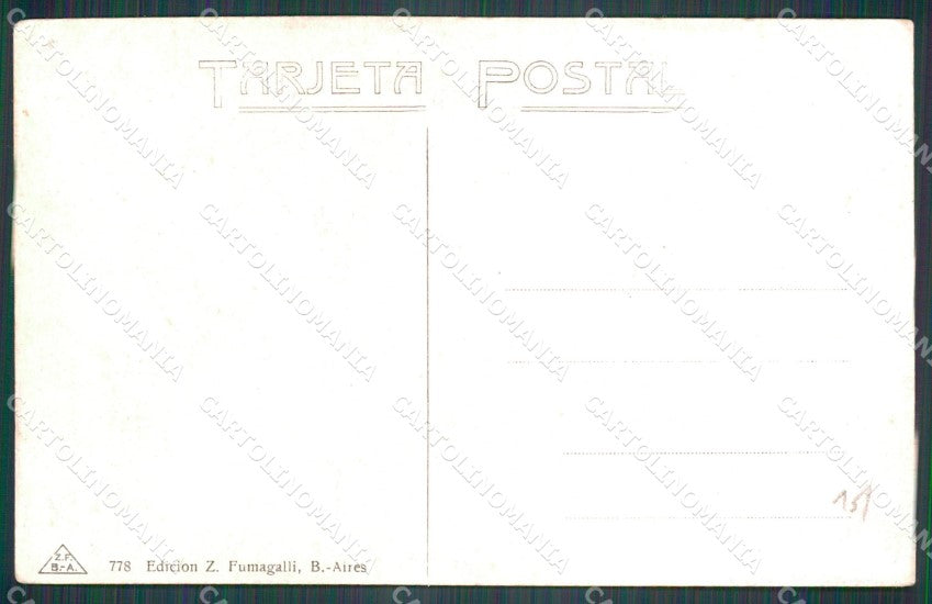 Argentina Types Ethnic Compromiso postcard XP1825 – retro