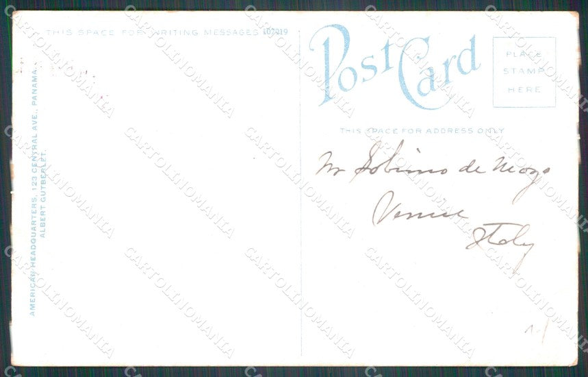 Panama Balboa The Prado Looking North from Club House postcard XP1831 – retro