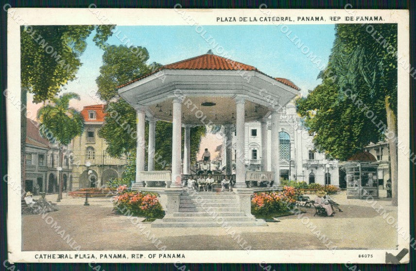 Panama Plaza de Catedral postcard XP1833 – fronte