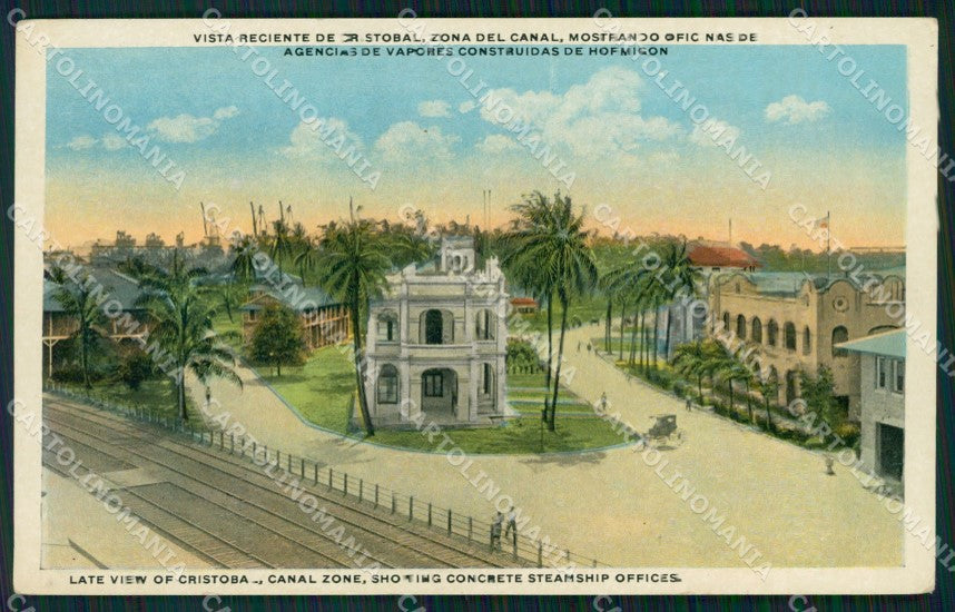 Panama Cristobal Oficinas de Agencias de Vapores postcard XP1836 – fronte
