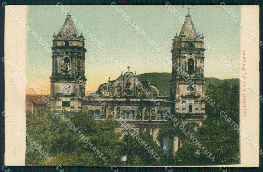 Panama Cathedral Church postcard XP1838 – fronte