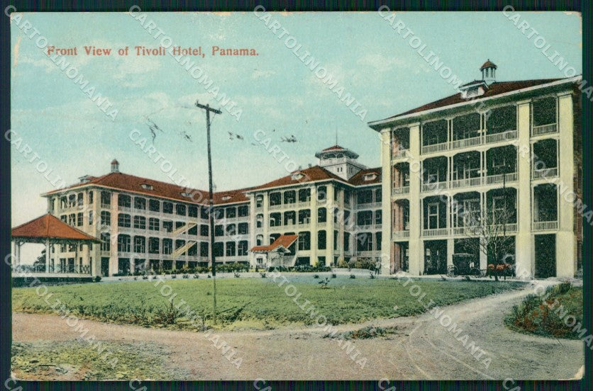 Panama Tivoli Hotel ABRADED BACK postcard XP1839 – fronte