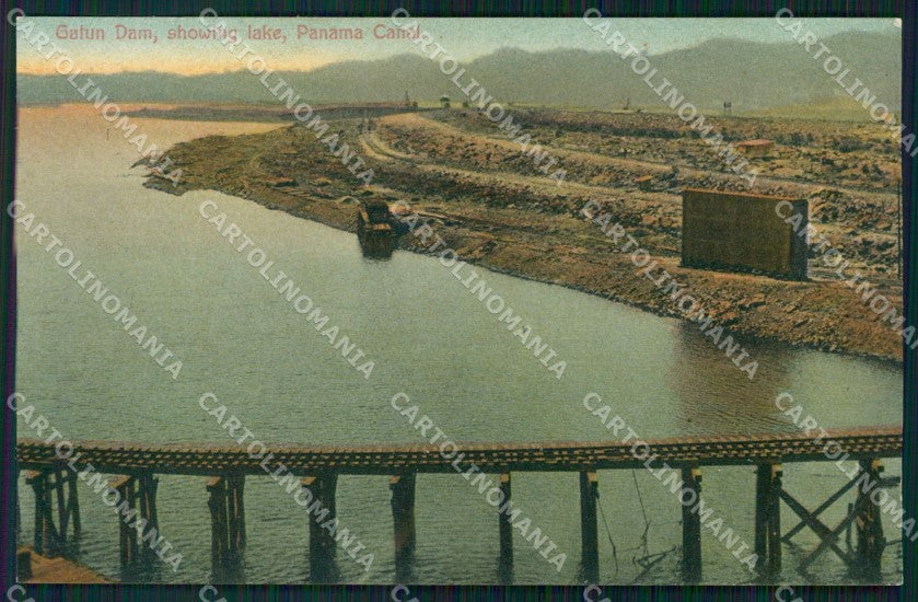 Panama Gatun Dam postcard XP1845 – fronte