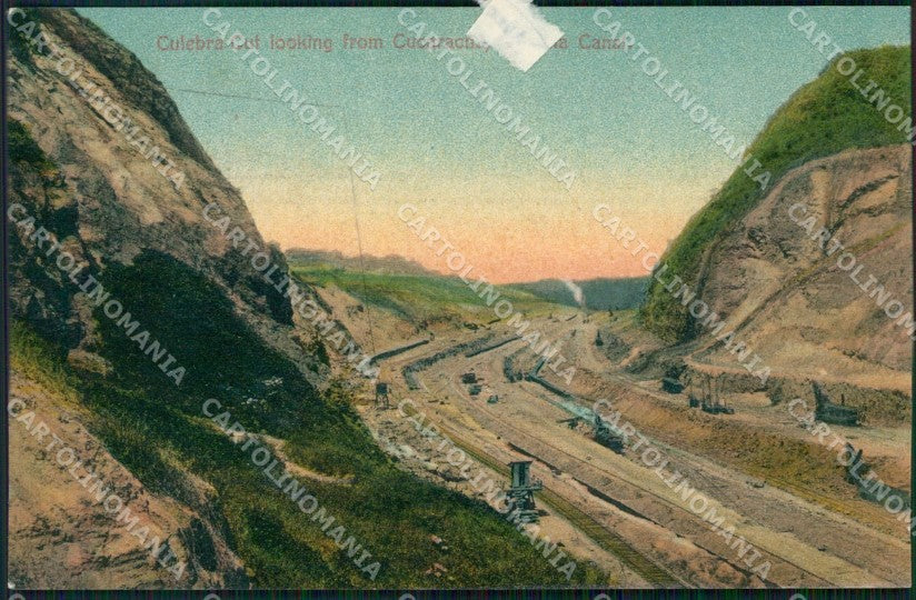 Panama Culebra Cut Cucaracha postcard XP1848 – fronte