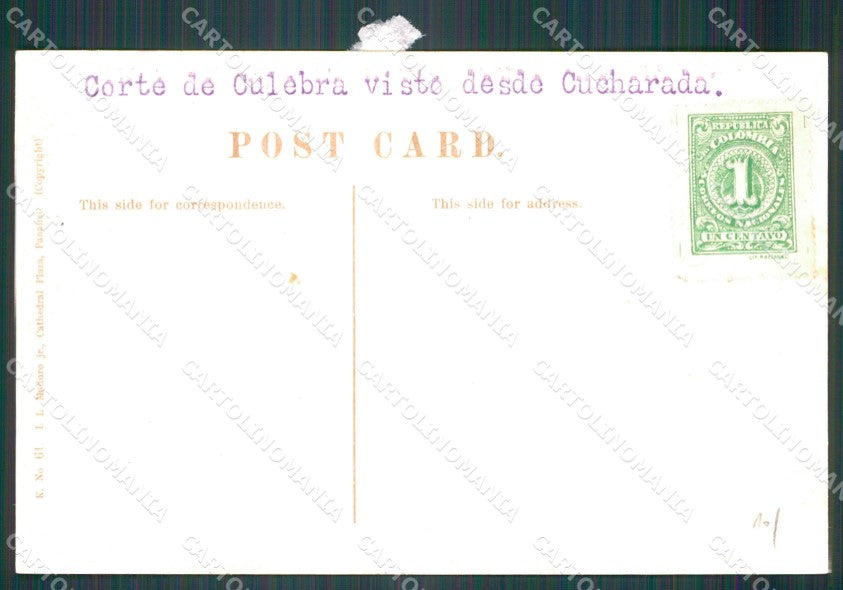 Panama Culebra Cut Cucaracha postcard XP1848 – retro