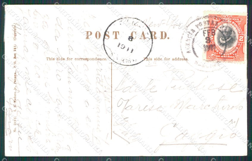 Panama Gatun Native Village Chagres River postcard XP1854 – retro