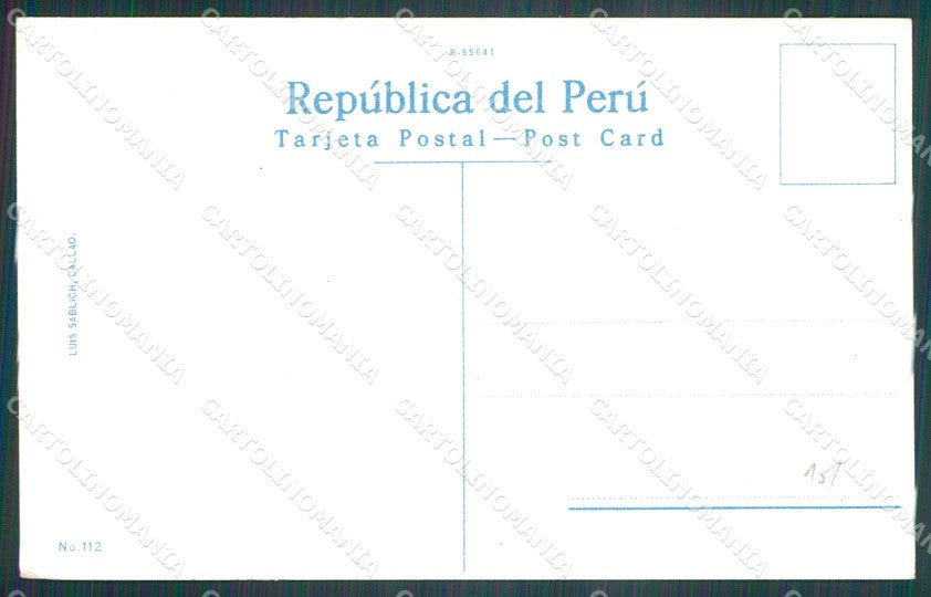Peru Types Ethnic Chunchos Campa y Amuesha Montanas del Perene postcard XP1855 – retro