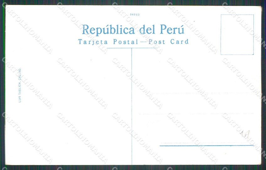 Peru Lima Desfile Militar Pasando por la Plaza Zela postcard XP1858 – retro