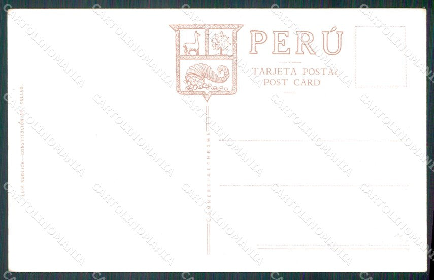 Peru Lima Inauguracion Monumento Marizcal Sucre postcard XP1878 – retro