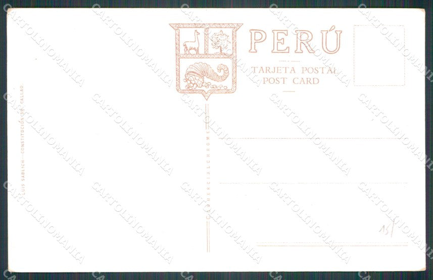 Peru Lima Inauguracion Monumento Marizcal Sucre postcard XP1890 – retro