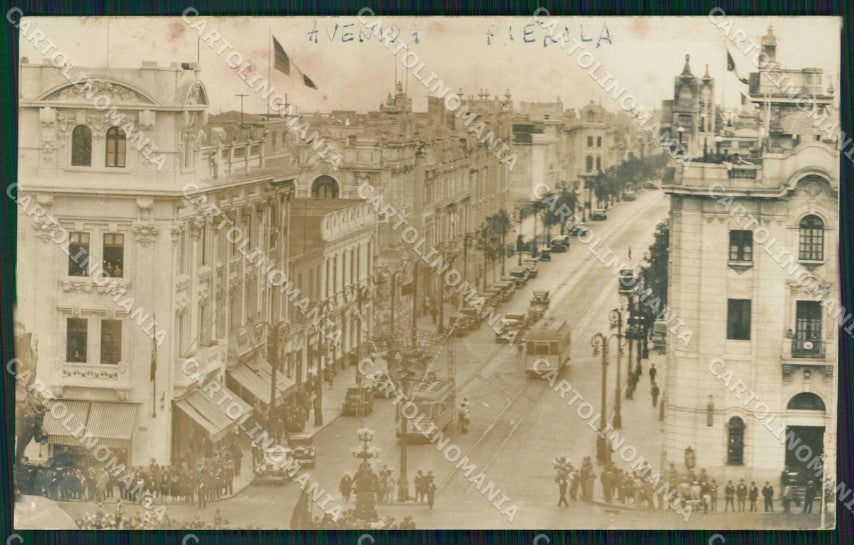Peru Lima Avenida Pierola RPPC postcard XP1900 – fronte