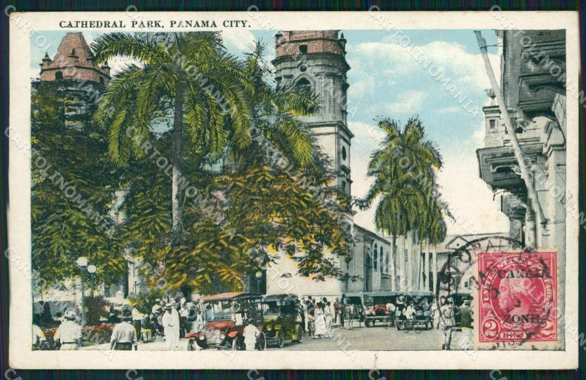 Panama Cathedral Park postcard XP1906 – fronte