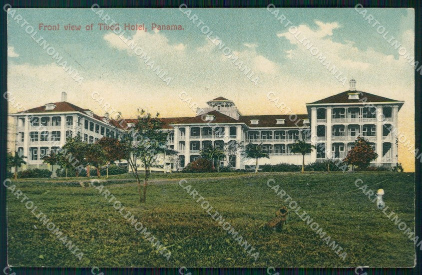 Panama Tivoli Hotel ABRADED BACK postcard XP1910 – fronte