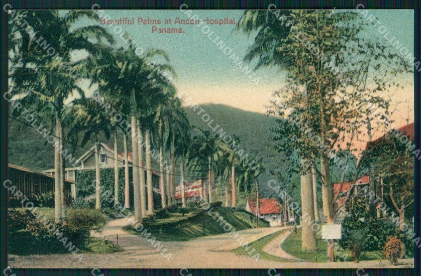 Panama Ancon Hospital ABRADED BACK postcard XP1916 – fronte