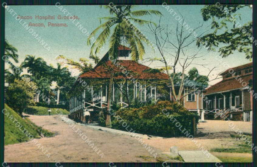 Panama Ancon Hospital ABRADED BACK postcard XP1919 – fronte