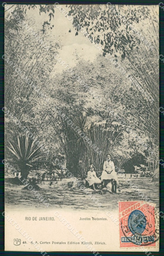 Brazil Rio de Janeiro Jardim Botanico CREASE postcard XP1923 – fronte