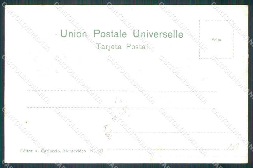 Uruguay Montevideo Plaza Indipendencia postcard XP1924 – retro