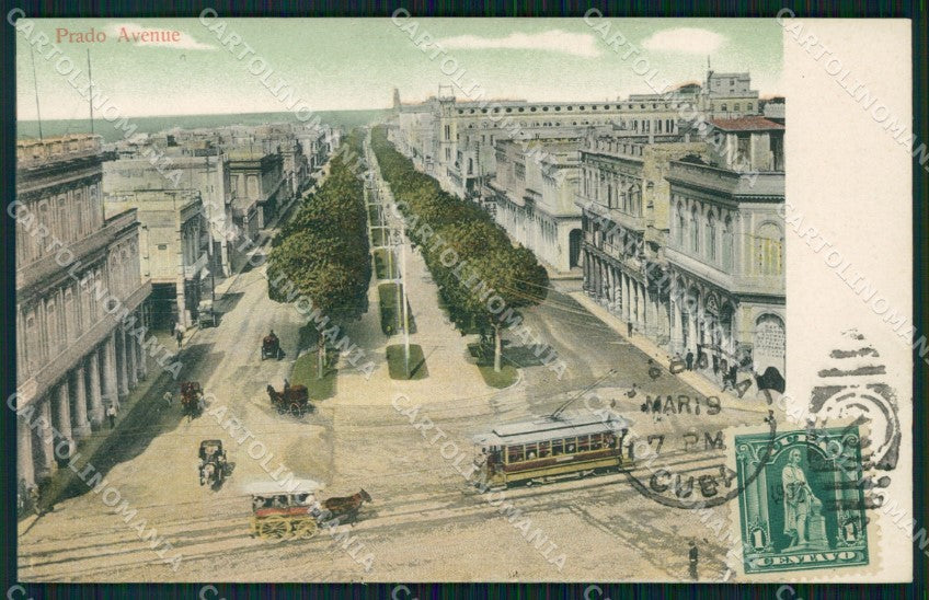 Cuba Habana Havana Prado Avenue postcard XP1938 – fronte