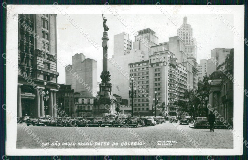 Brazil Sao Paulo Pateo do Colegio RPPC postcard XP1951 – fronte