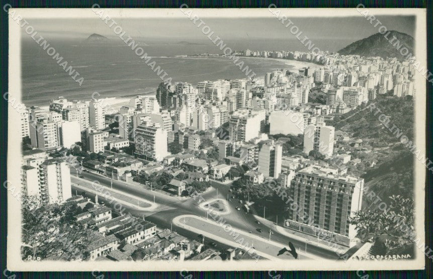 Brazil Rio de Janeiro Copacabana RPPC postcard XP1960 – fronte