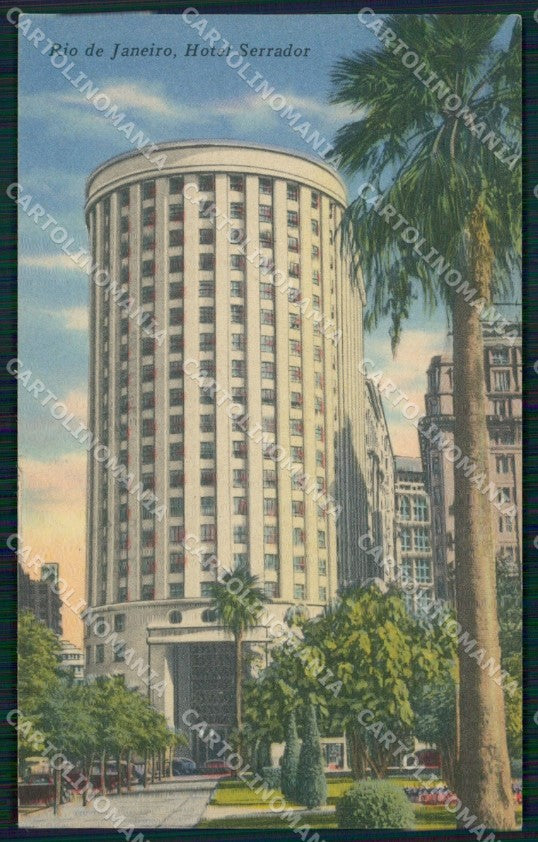 Brazil Rio de Janeiro Hotel Serrador postcard XP1963 – fronte