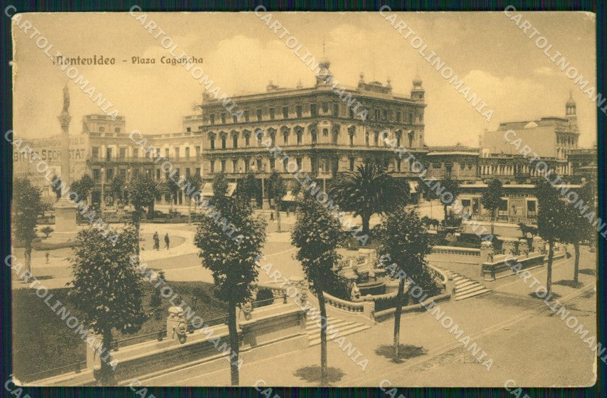 Uruguay Montevideo Plaza Cagancha postcard XP1974 – fronte
