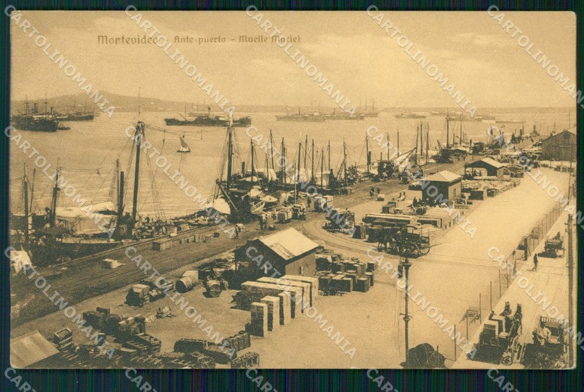 Uruguay Montevideo Muelle Maciel postcard XP1982 – fronte