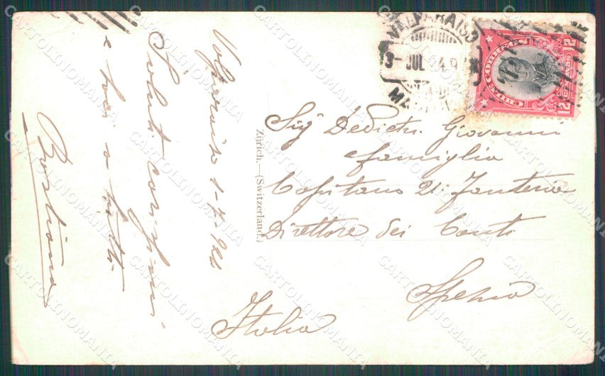 Chile Valparaiso Plaza O Higgins CREASE postcard XP1987 – retro