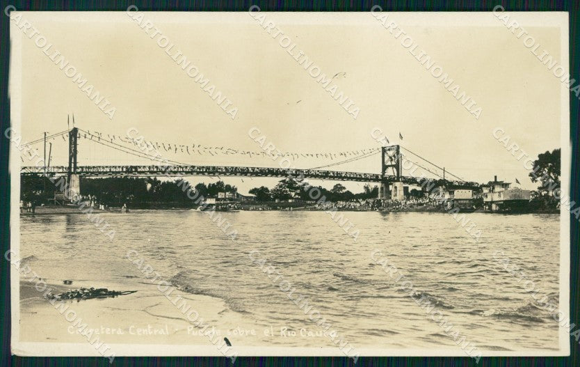Colombia Carretera Central Puente Sobre el Rio Cauca RPPC postcard XP2020 – fronte