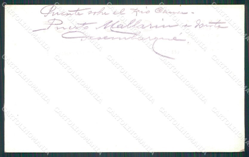 Colombia Carretera Central Puente Sobre el Rio Cauca RPPC postcard XP2020 – retro