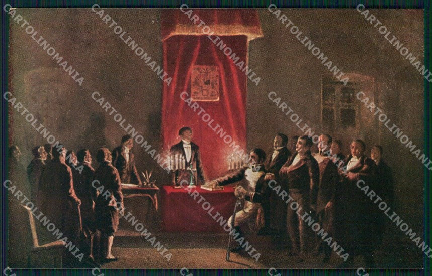 Argentina Revolucion de Mayo Centenario Budapest Juramento postcard XP2031 – fronte