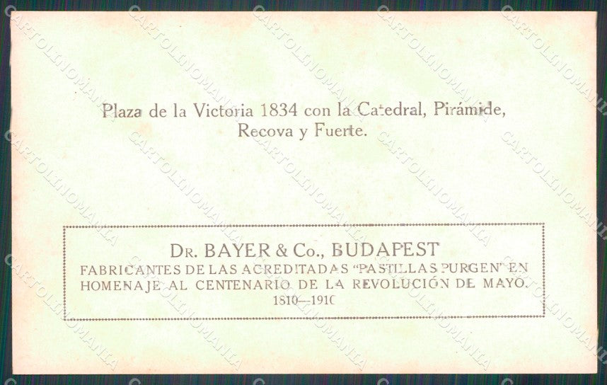 Argentina Revolucion de Mayo Centenario Budapest postcard XP2034 – retro
