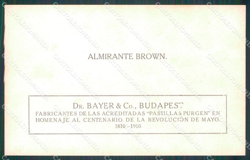Argentina Revolucion de Mayo Centenario Budapest Brown postcard XP2037 – retro