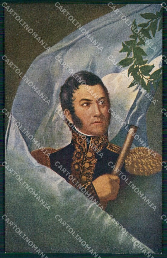 Argentina Revolucion de Mayo Centenario Budapest San Martin postcard XP2038 – fronte