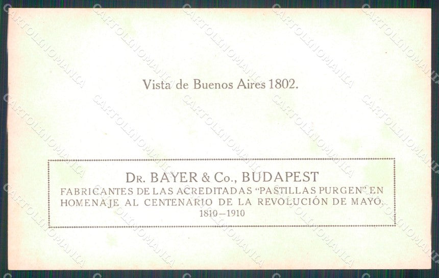 Argentina Revolucion de Mayo Centenario Budapest Buenos Aires postcard XP2039 – retro
