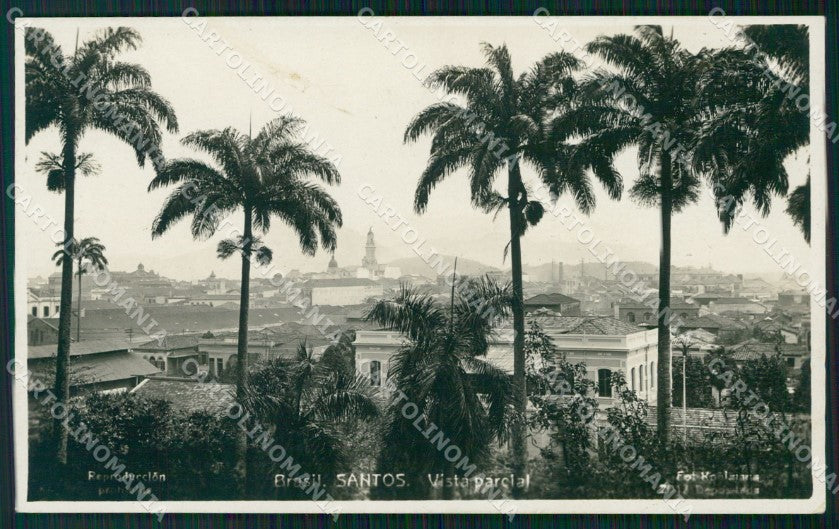 Brazil Santos RPPC postcard XP2057 – fronte