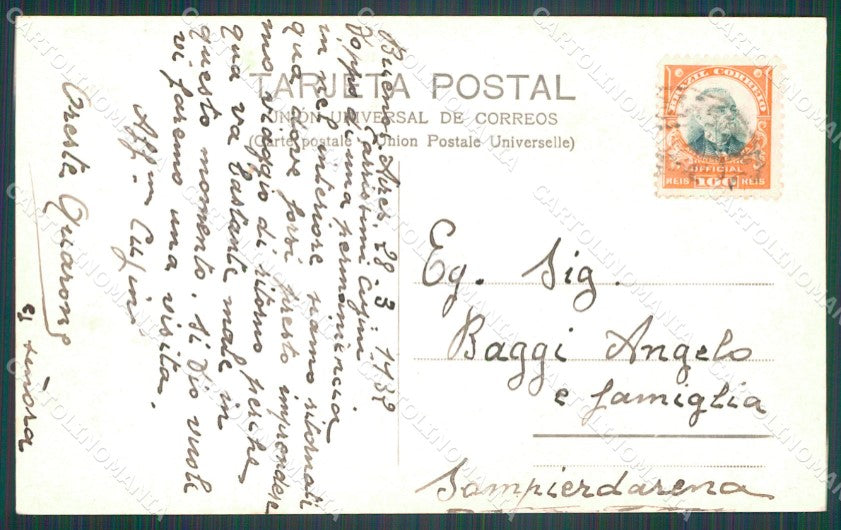 Brazil Santos RPPC postcard XP2057 – retro