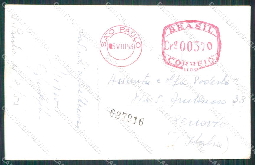 Brazil Sao Paulo Praca da Republica RPPC postcard XP2061 – retro