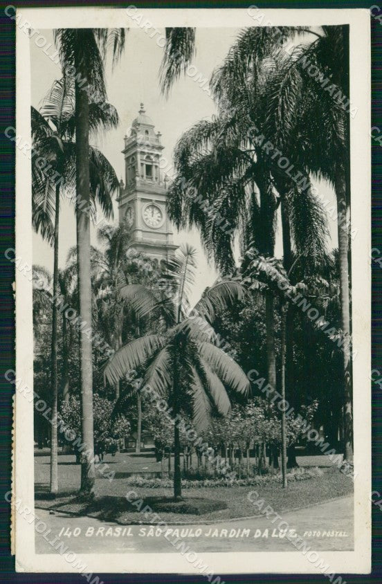 Brazil Sao Paulo Jardim da Luz RPPC postcard XP2065 – fronte