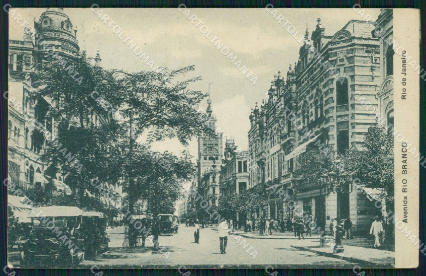 Brazil Rio de Janeiro Avenida Rio Branco postcard XP2073 – fronte
