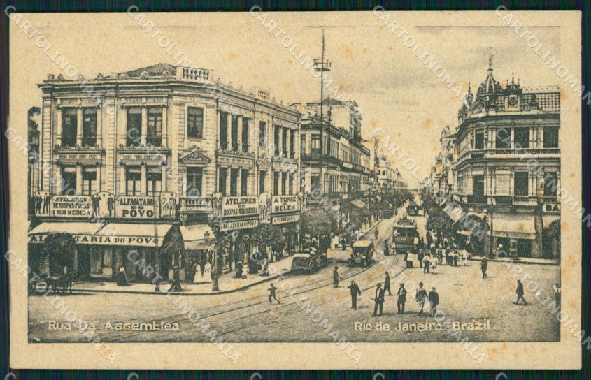 Brazil Rio de Janeiro Rua da Assemblea postcard XP2074 – fronte