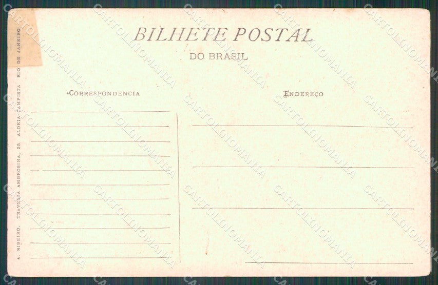Brazil Rio de Janeiro Avenida Central REPAIRED postcard XP2078 – retro