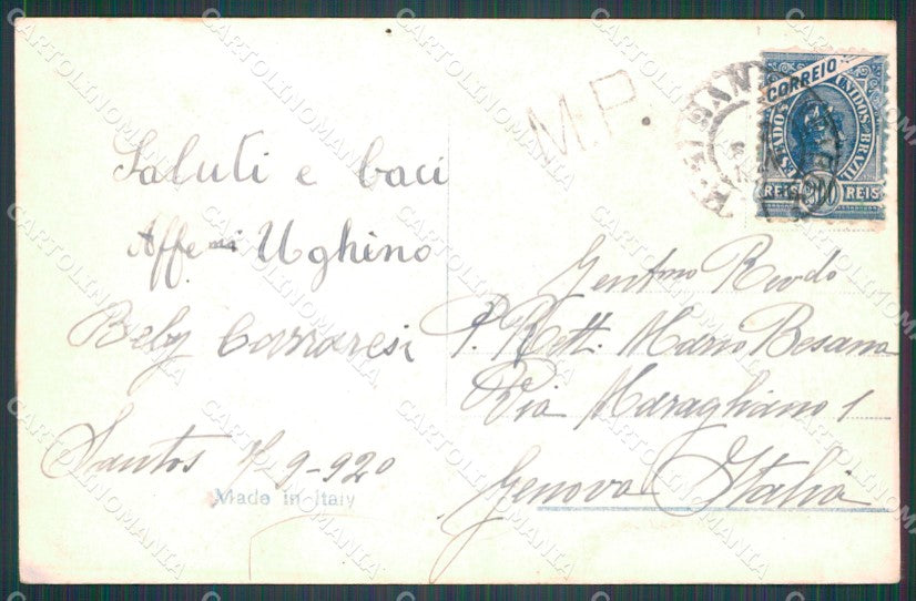 Brazil Sao Paulo Colheita de Cafe RPPC postcard XP2100 – retro