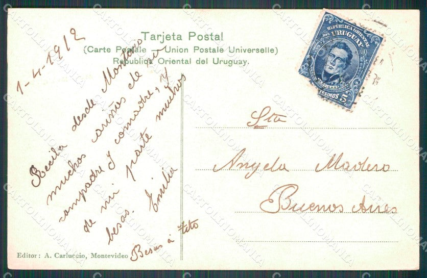 Uruguay Montevideo Playa Capurro postcard XP2115 – retro