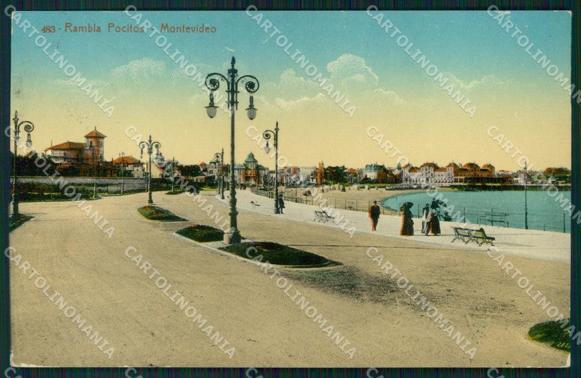Uruguay Montevideo Rambla Pocitos postcard XP2117 – fronte