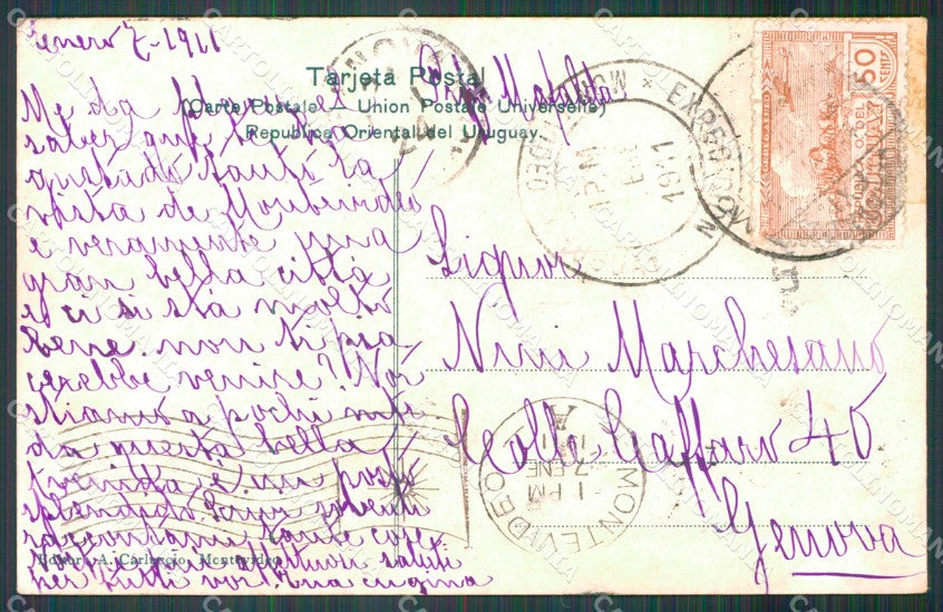 Uruguay Montevideo Avenida Brazil postcard XP2119 – retro