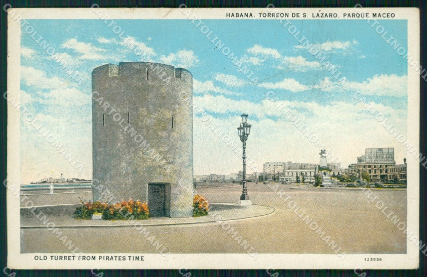 Cuba Havana Habana Torreon de S Lazaro TEARED postcard XP2128 – fronte
